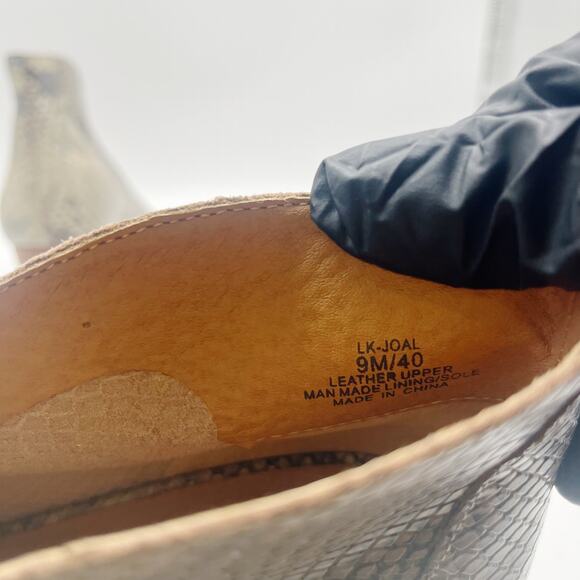 Lucky Brand Joal Shooties Peep-Toe Booties Leather Size 9 - Picture 5 of 9